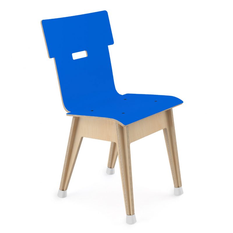 Din+ Dining Chair Laminate Atlantic Blue