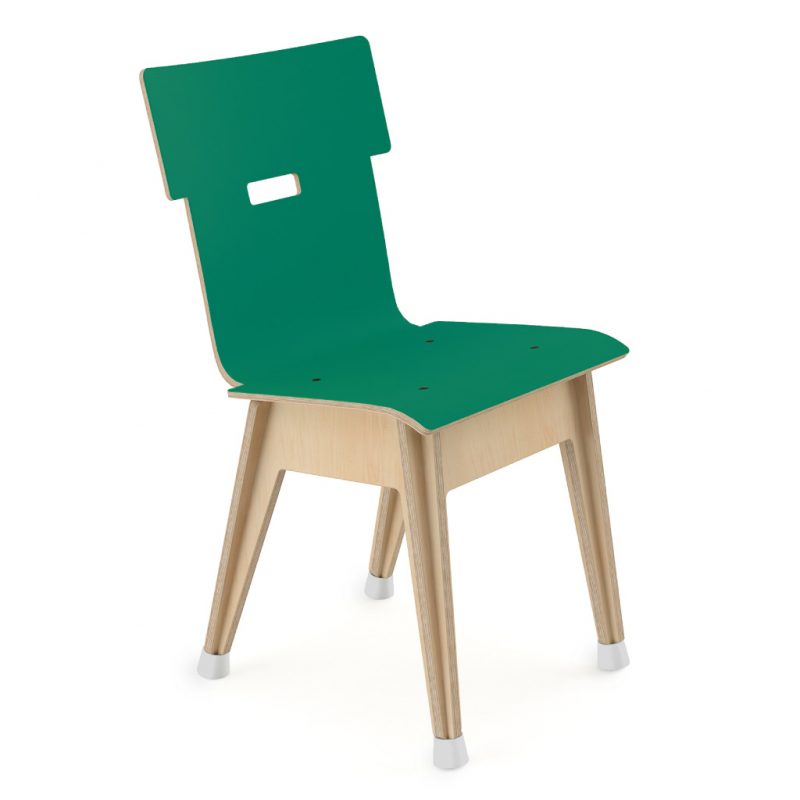Din+ Dining Chair Laminate Grass Green