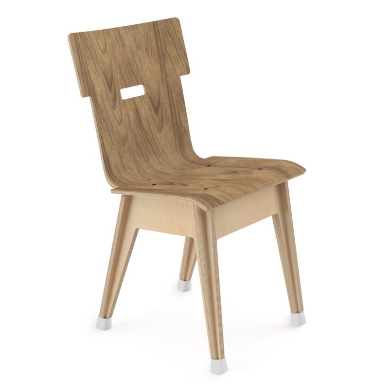 Din+ Dining Chair Natural Walnut