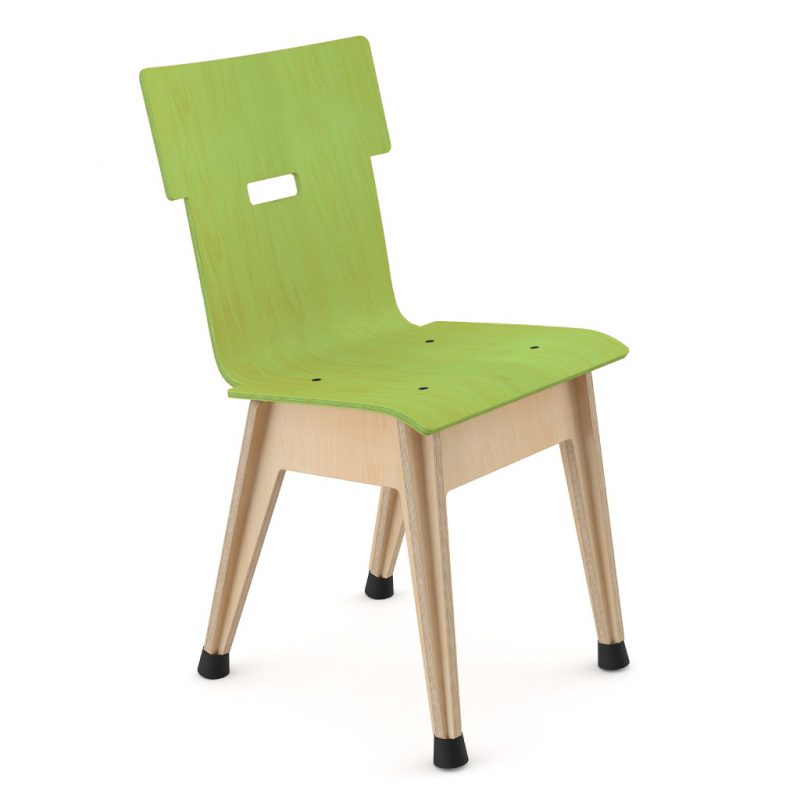 Din+ Dining Chair Stain Lime Green