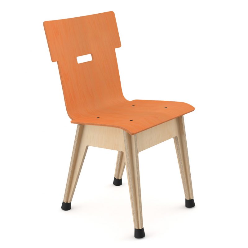 Din+ Dining Chair Stain Orange