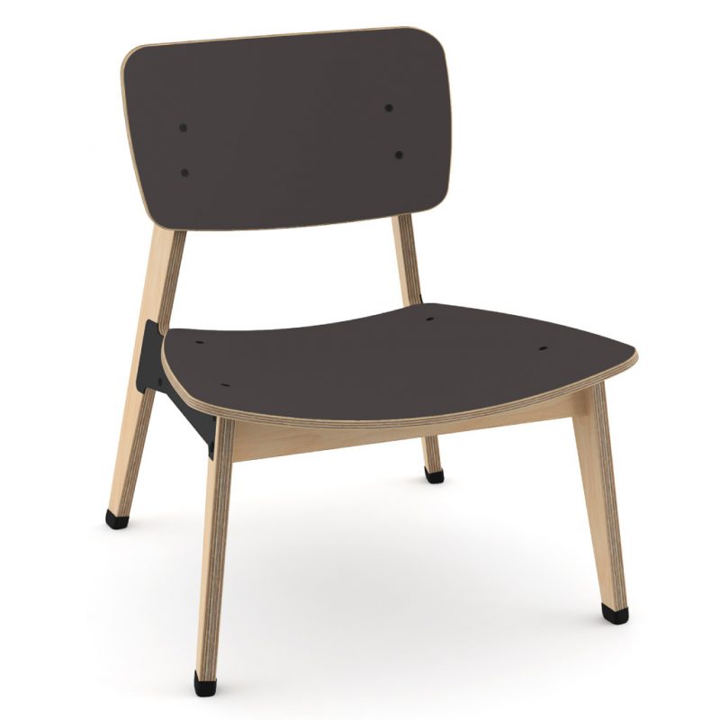 Ohtwo Occasional Chair 101 Laminate Charcoal