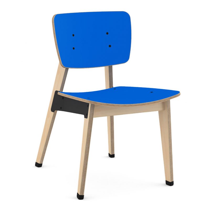 Ohtwo Dining Chair 100 Laminate Atlantic Blue