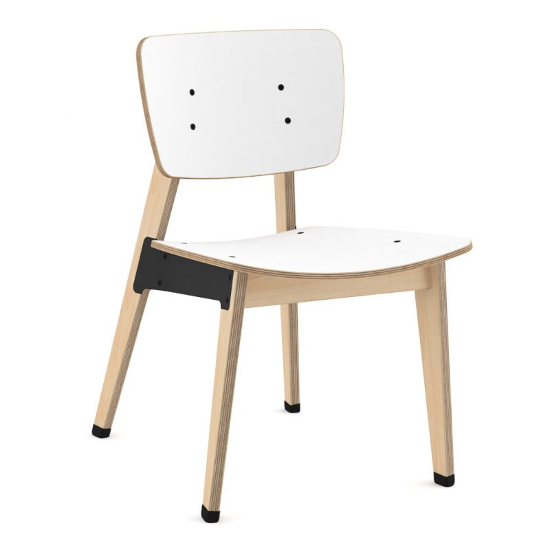 Ohtwo Dining Chair 100 Laminate Pure Arctic White