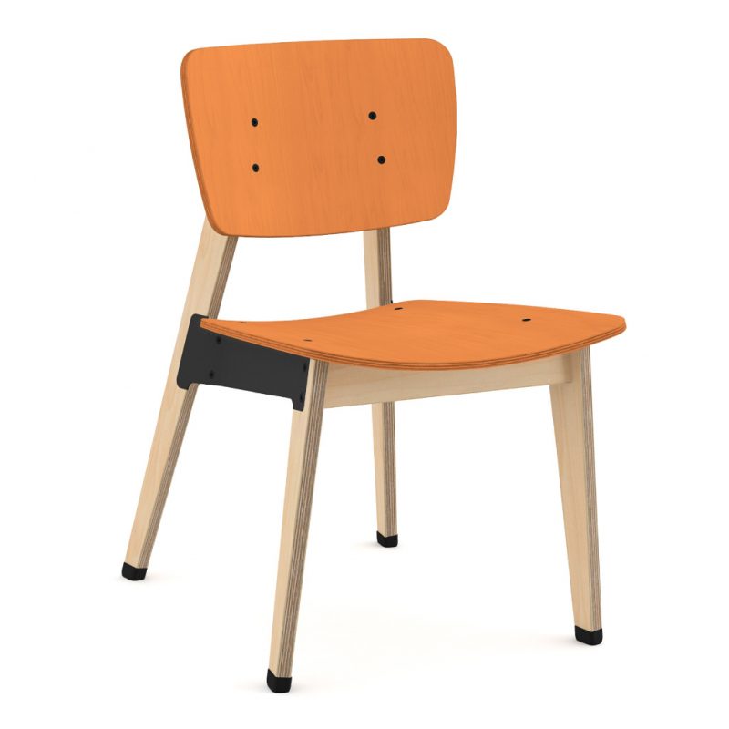 Ohtwo Dining Chair 100 Stain Orange