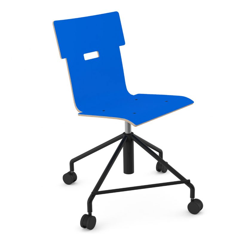 Handi Chair Steel 101 Laminate Atlantic Blue