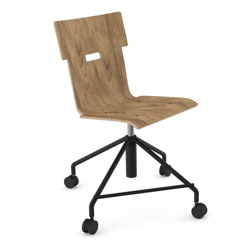 Handi Chair Steel 101 Natural Walnut