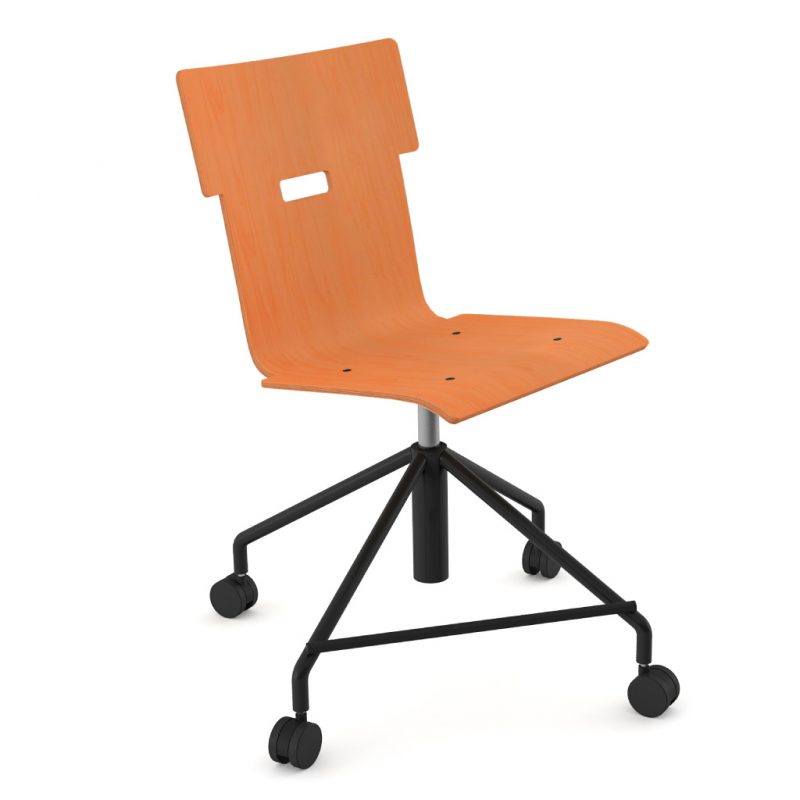Handi Chair Steel 101 Stain Orange