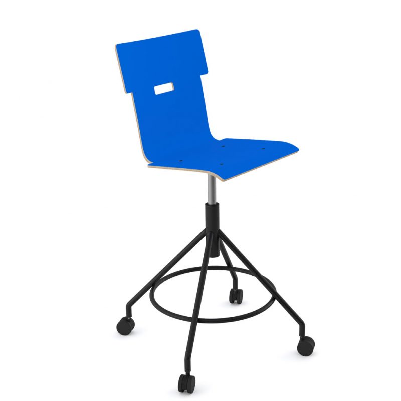 Handi Chair Tall 102 Laminate Atlantic Blue
