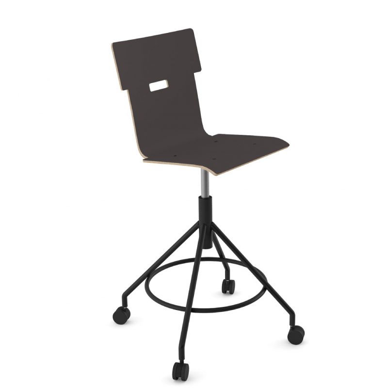 Handi Chair Tall 102 Laminate Charcoal