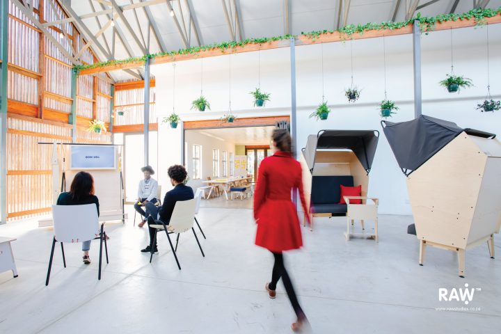 RAW Epik workspace range Greenhouse office work life flex-space collaboration hub furniture