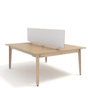 Double Workstation Natural Birch and HPL 200-205