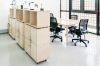 Tribeca Central workspaces - functional plywood storage furniture