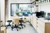 Tribeca Central workspaces - functional plywood lab furniture